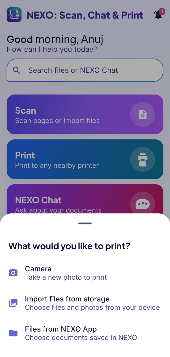 Share or print